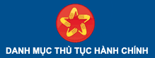Danh mục thủ tục hành chính